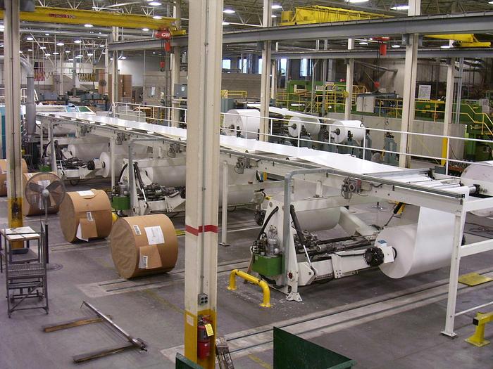Used 65" (1650 MM) KMEC DREAMCUT DUAL ROTARY KNIFE SHEETER (3) DUAL POSITION BACKSTANDS MFG. 2007 - PENDING LS