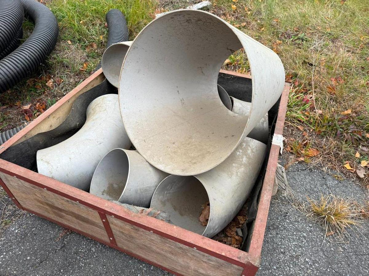 Used LOT OF LARGE INDUSTRIAL PIPE FITTINGS