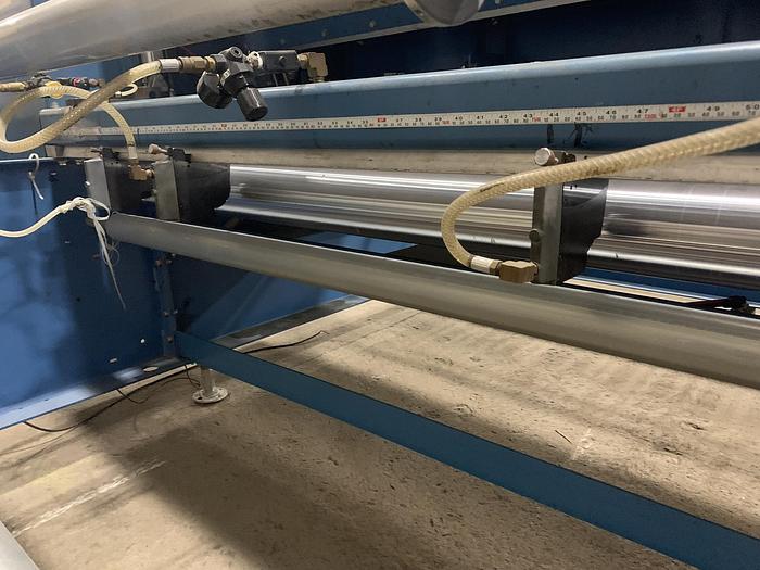 Used 96" ROSENTHAL SHEETER WITH SCORE SLITTING AND STACKER/FOLDING BAR - ALLEN BRADLEY CONTROLS PENDING JA Sold