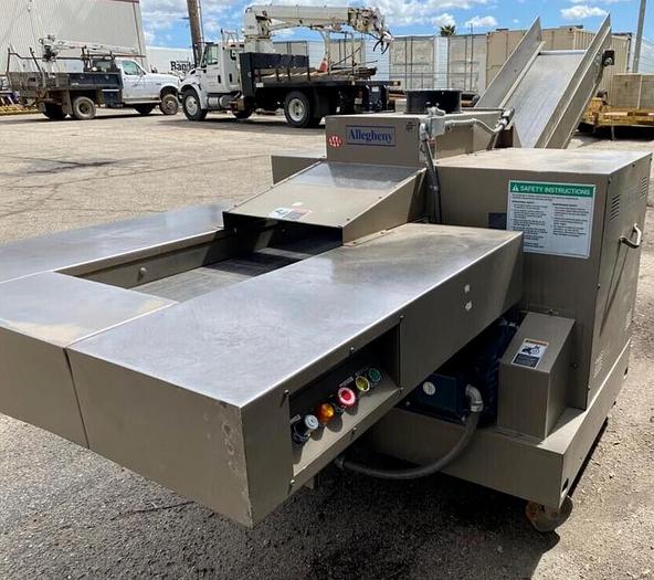 Used ALLEGHENY 18-250C HEAVY DUTY SHREDDER WITH INFEED CONVEYOR