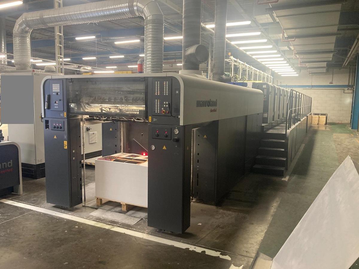 Used MAN ROLAND MODEL R 710 PLV ELITE PRINTING LINE
