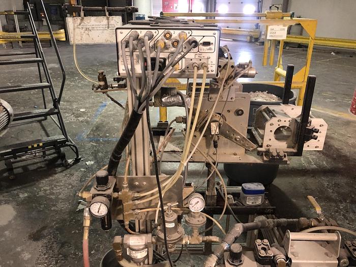 Used PCMC ELECTRONIC CORE WINDER EMC-14 WITH RONCO UNWIND FOR TISSUE TOWEL CORES