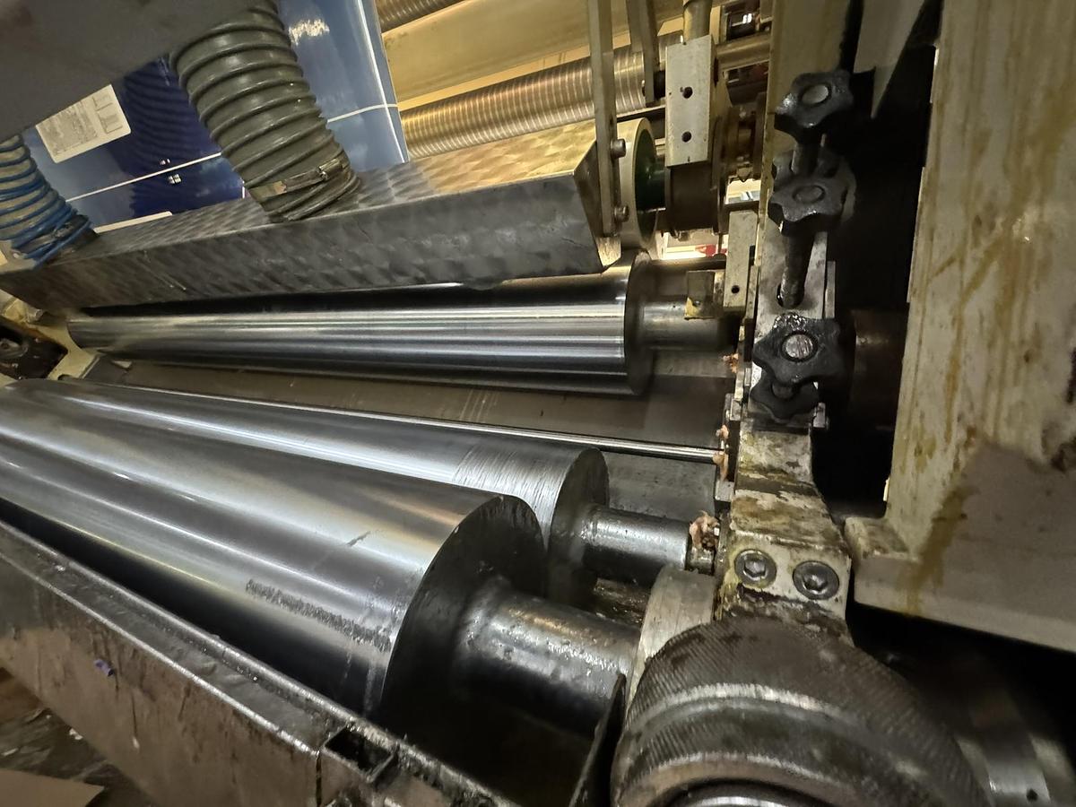 Used 59" WIDE NORDMECCANICA SUPER SIMPLEX 1500 SOLVENTLESS LAMINATOR - MFG 2012