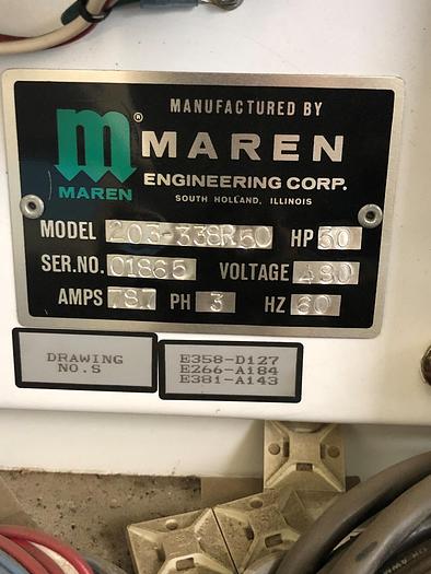 Used MAREN HORITZONTAL AUTO TIE BALER MODEL 203-338R50  50 HP - PENDING