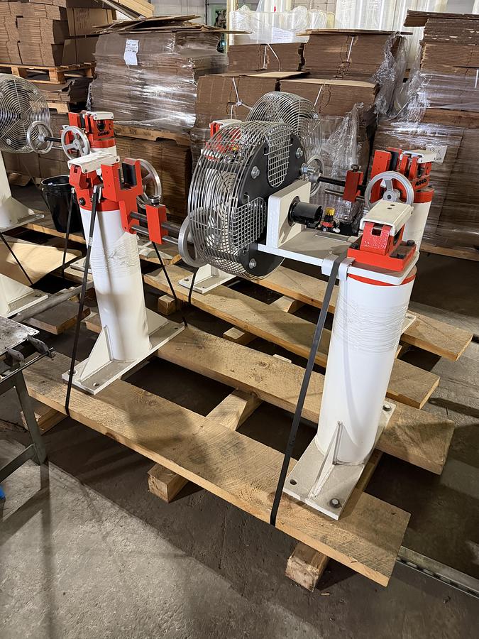 Used MAXSON SHAFTED UNWIND STAND (FOUR AVAILABLE)