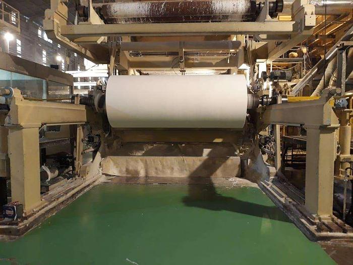 Used 108" (2.75M) RECARD CRESCENT FORMER TISSUE MACHINE 70 TPD PM15