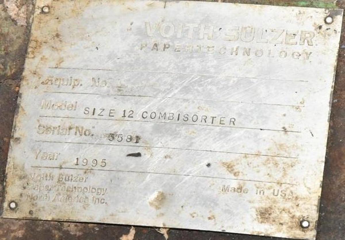Used VOITH SIZE 12 COMBISORTER