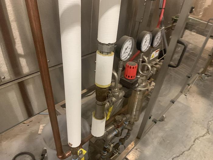 Used PDC R250 SHRINK LABEL APPLICATOR WITH KST80-712 DUAL ZONE STEAM TUNNEL MANUFACTURED 2019 - PENDING JF