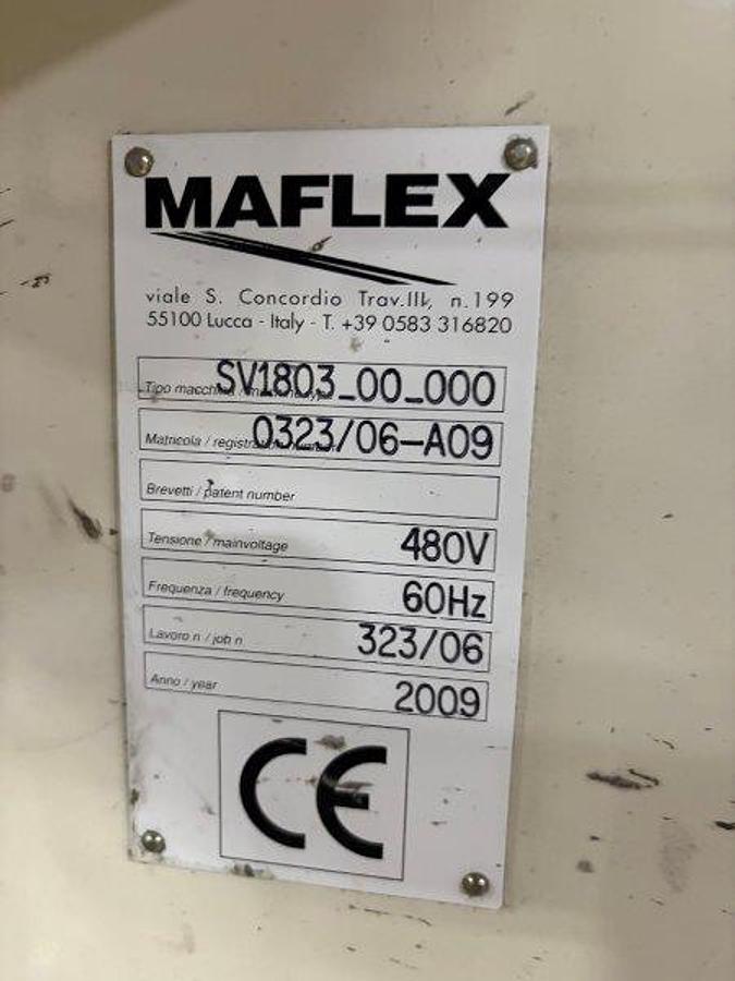 Used 108" WIDE MAFLEX HESTIA MODEL SA-502 INDUTRIAL ROLL REWINDER