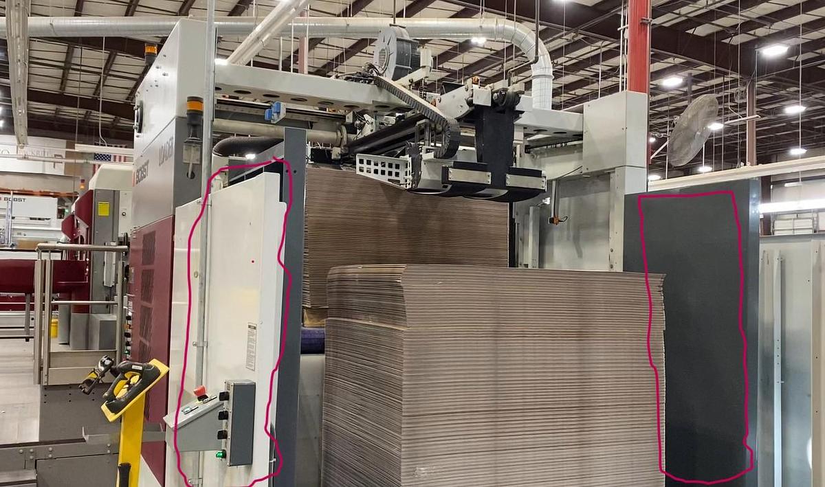 Used 82" X 51" BOBST PREFEEDER MODEL DYNALOADER 160A/203A - MANUFACTURED 2013