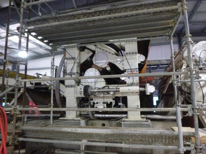 Used 2.5M PRESS TECHNOLOGIES - HYMAC WETLAP MACHINE MODEL 100 HP-SF WITH HEAVY DUTY PRESS COMPLETELY REBUILT  2018