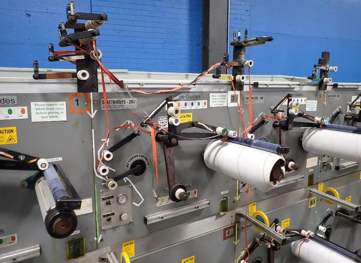 Used INDEPENDENT MACHINE COMPANY SMARTWINDER 8 SPOOLING STATIONS