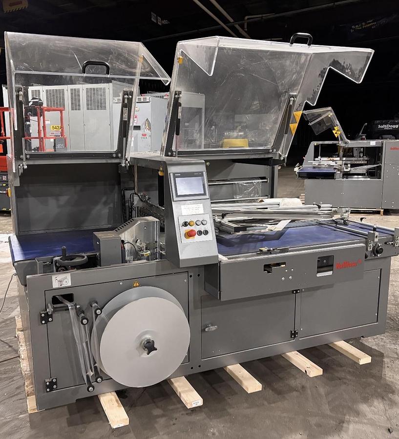 Used KALLFASS UNIVERSA 800 AUTOMATIC SIDE SEAL SHRINK WRAP SYSTEM MFG 2020