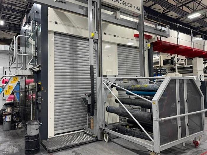 Used 67" WIDE W&H NOVOFLEX 10 COLOR CI PRINTING PRESS - STILL RUNNING