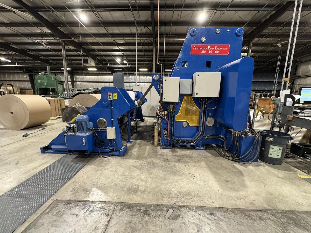 Used 80.5" WIDE AUSQUIP MODEL JM-80-60 TWO DRUM WINDER