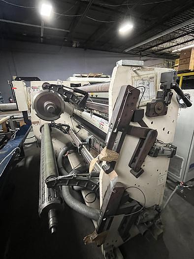 Used 65" WIDE DEACRO MODEL DA-653 DUPLEX CANTILEVERED SLITTER REWINDER