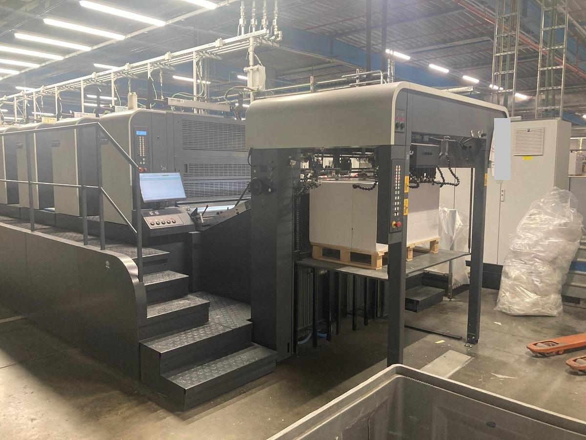 Used MAN ROLAND MODEL R 710 PLV ELITE PRINTING LINE