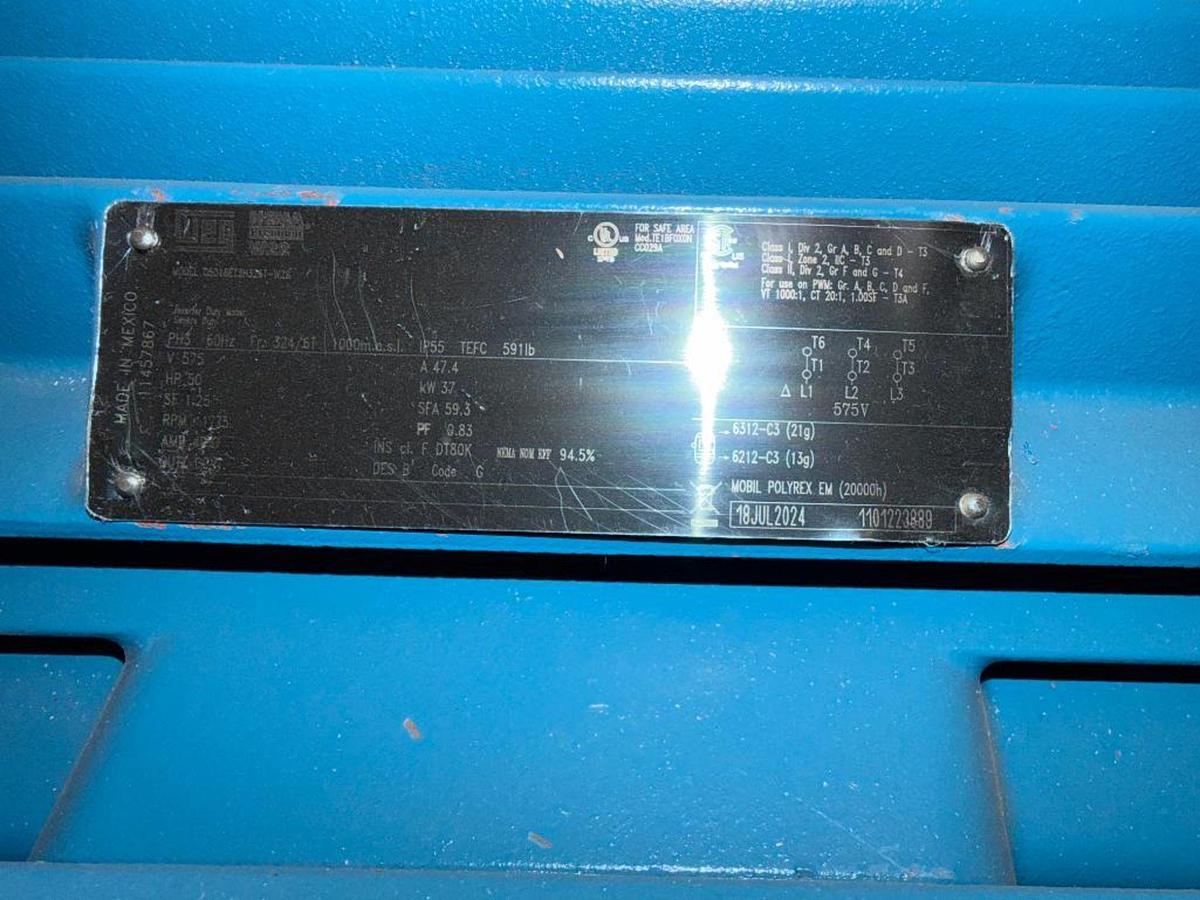 Used 50HP WEG AC MOTOR 575V 324/6T FRAME