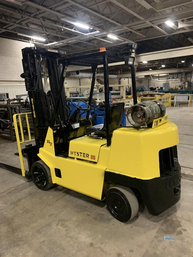 Used 8,000 LB. HYSTER MDL S80XL2 SIDE SHIFT LH99"/RH218"