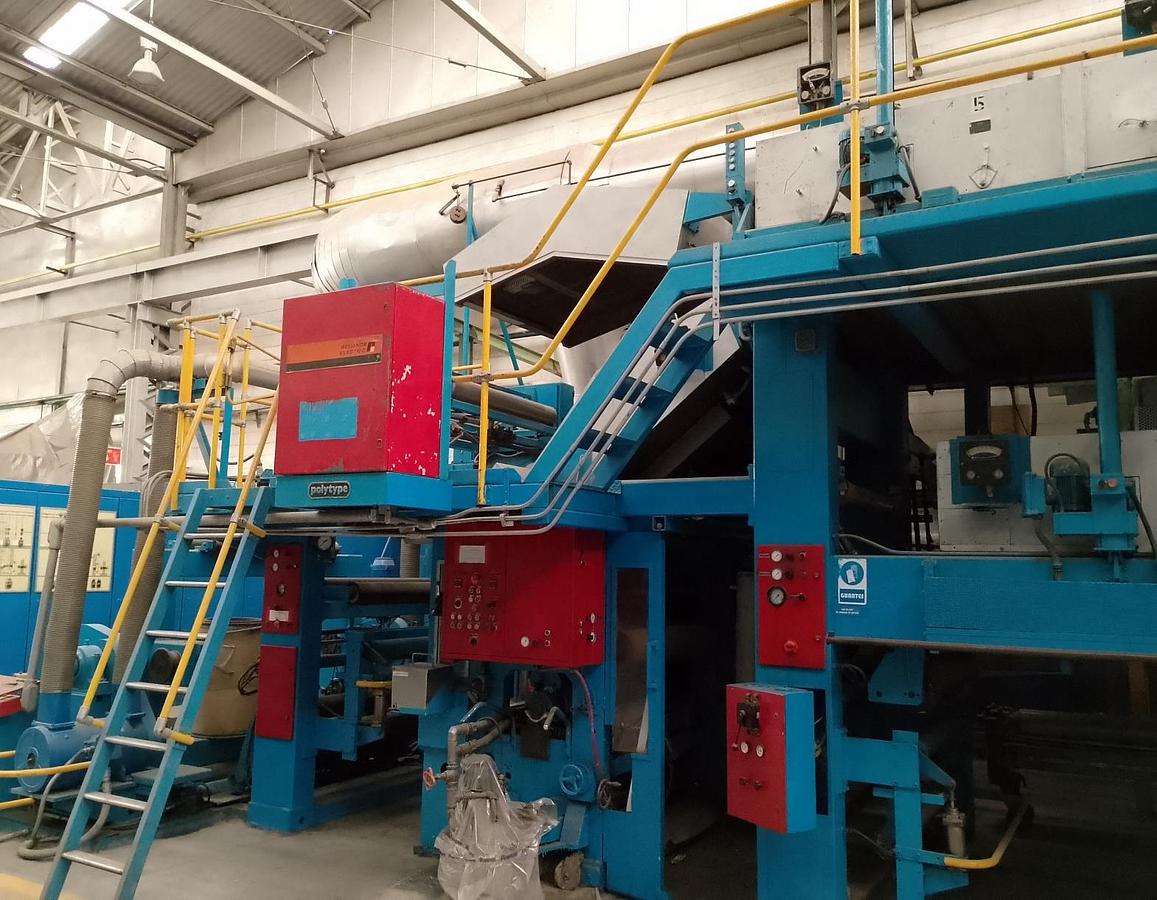 Used 50" (1280mm) WIDE POLYTYPE SWISS POLYNORM II COATER LAMINATOR - ALUMINUM, PAPER & FILM