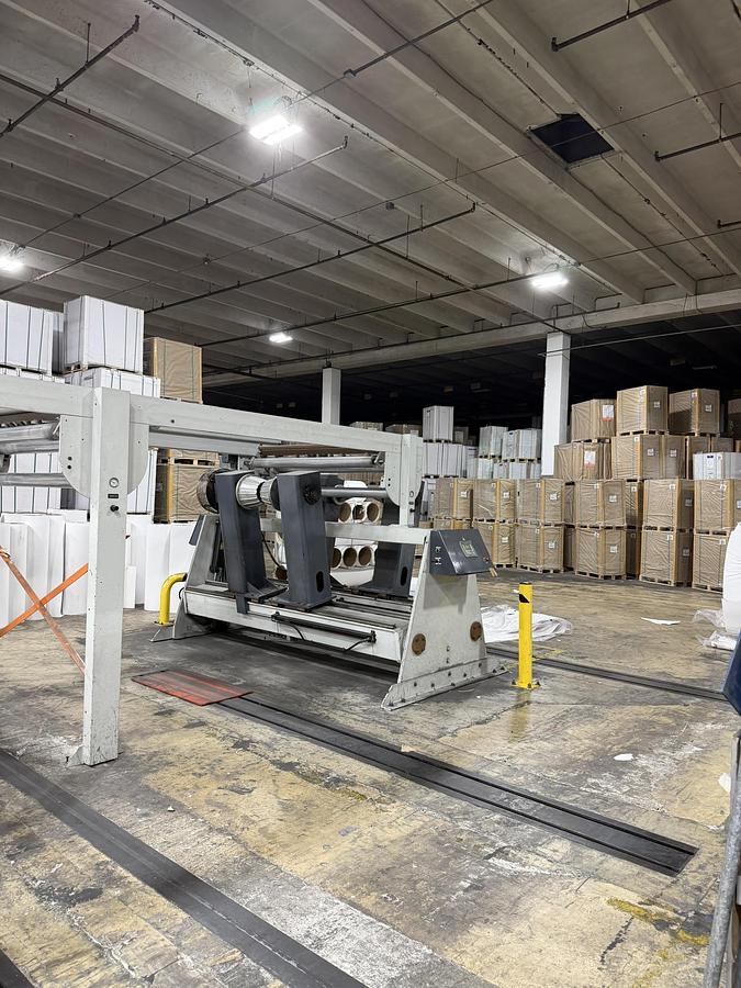 Used 65" WIDE MAXSON MDH DUAL ROTARY SHEETER - FOUR UNWIND STANDS - MANUFACTURED 2014 - PENDING LS