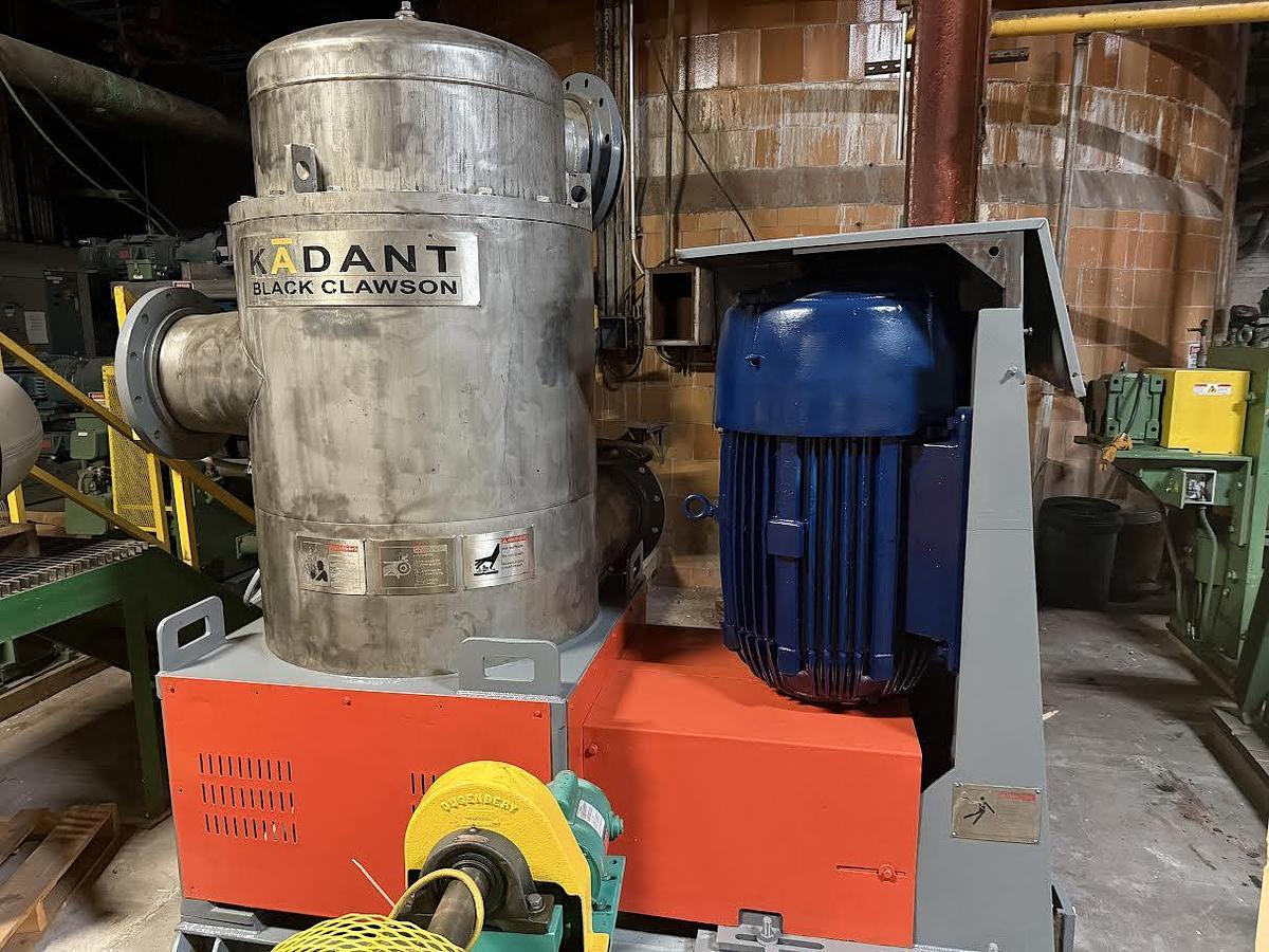 Used KADANT BLACK CLAWSON UV300 PRESSURE SCREEN WITH MOTOR 