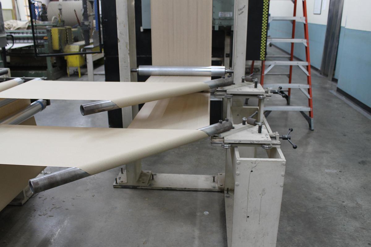Used 37" WIDE GREENBAY ENGINEERING SINGLE FOLD DISPENCER TOWEL WITH BRETTING BANDER
