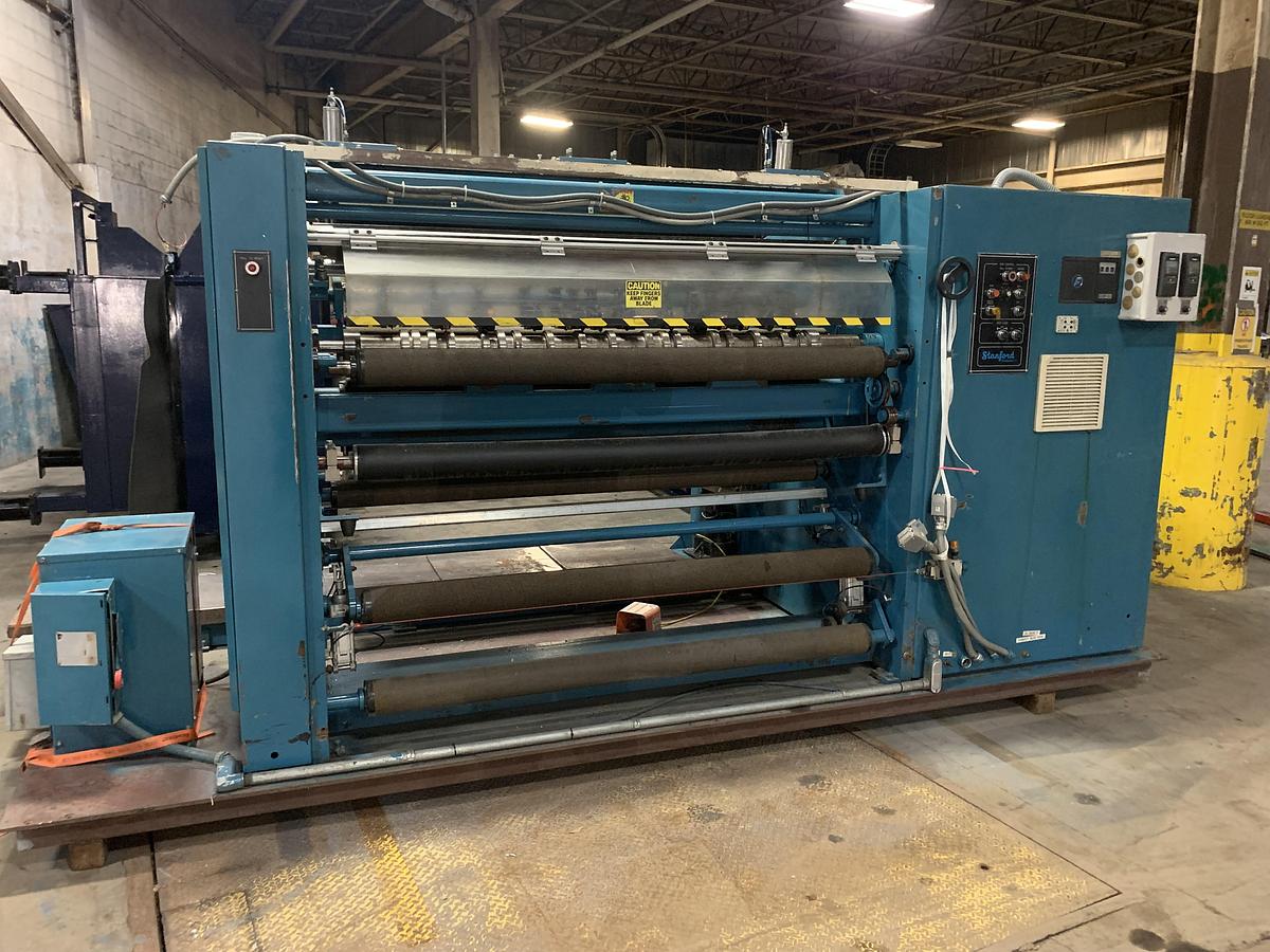 Used 62" STANFORD DUPLEX SLITTER REWINDER