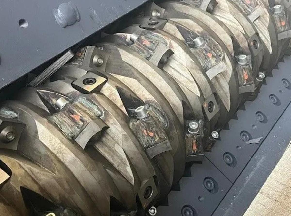 Used 52" WIDE VECOPLAN SINGLE SHAFT SHREDDER FOR 150HP MODEL VAZ 1300 M FF - NEVER USED