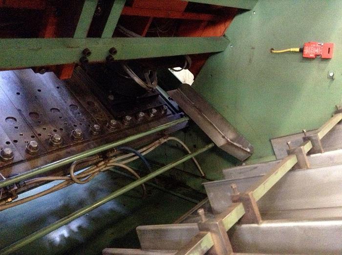 Used PEERLESS BLANK FED PLATE & TRAY FORMING LINE FOR FOOD TRAYS AND OTHER