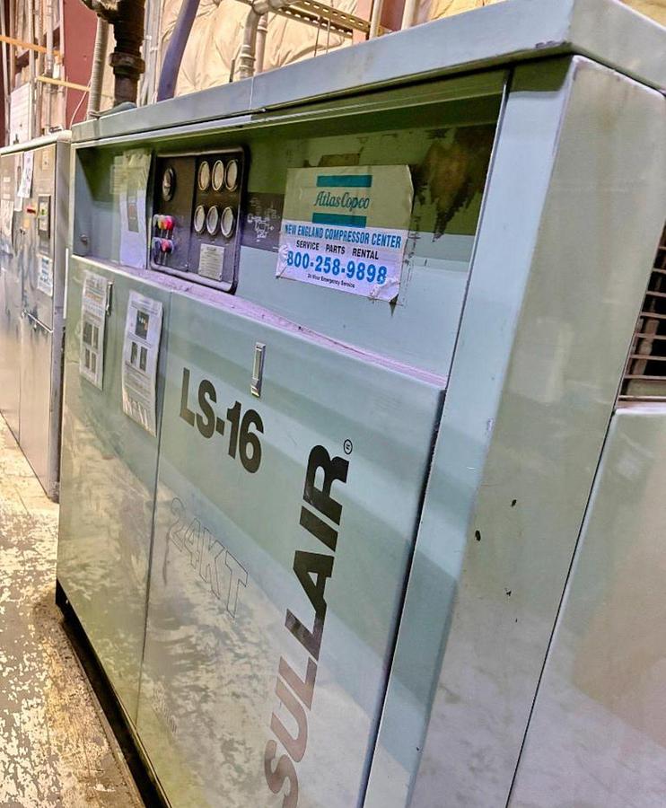 Used 60 HP Sullair Model LS-16-60 H AC Air Compressor
