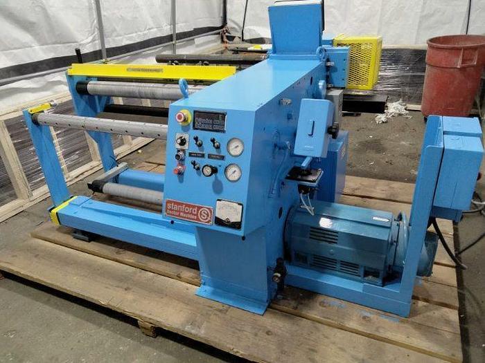 Used 40" STANFORD DOCTOR MACHINE MODEL 142-40W RAZOR SLITTING 3" CORES 24" REWIND 1000 FPM - PENDING SALE