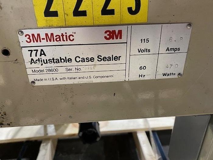 Used 3M-MATIC 77A ADJUSTABLE CASE SEALER MDL. 28600