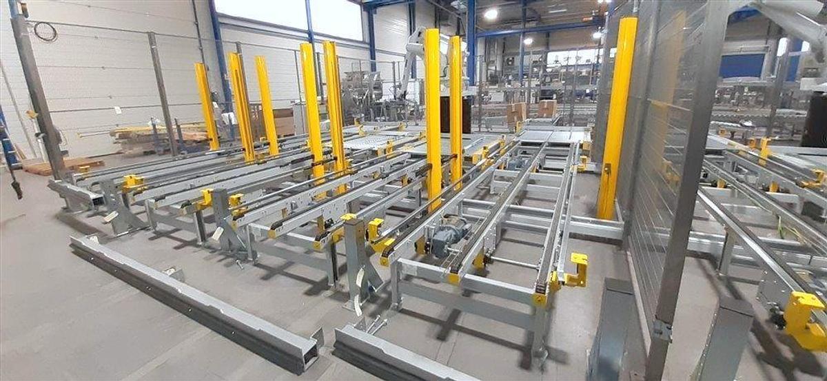 Used PATTYN HIGH-SPEED CASE ERECTING AND BAG INSERTING AUTOMATED PACKAGING SYSTEM