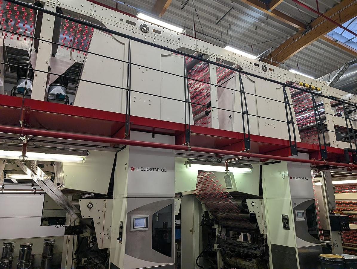 Used 40" WIDE W&H HELIOSTAR 8 COLOR ROTOGRAVURE PRINTING PRESS