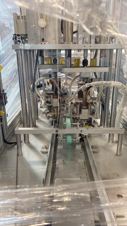 Used BLUEWRIST FOUR PLY SURGICAL MASK CONVERTING MACHINE