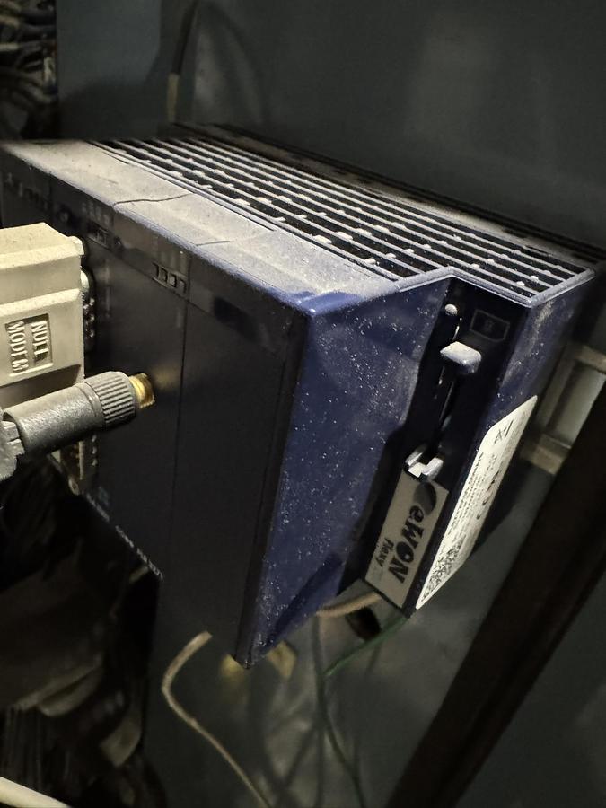 Used 72" WIDE JENNERJAHN MODEL SRA-72 COUNTER ROLL SLITTER REWINDER