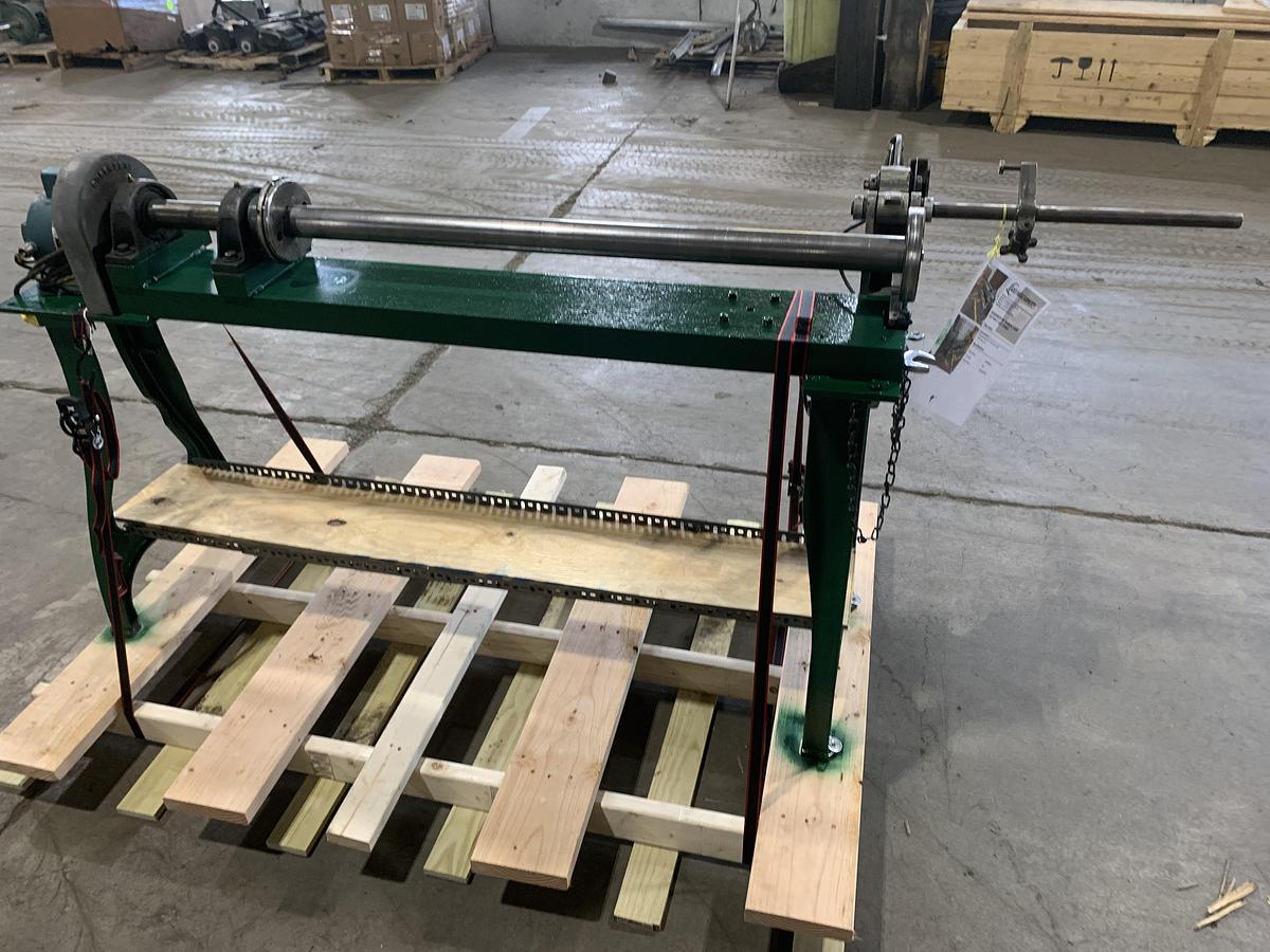 Used DUSENBERY 60" MANUAL CORE CUTTER 3" & 6" CORES