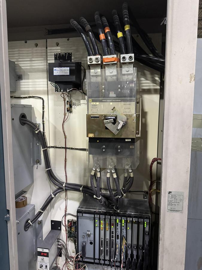 Used 95" WIDE A&F TWO DRUM SLITTER REWINDER - SHAFTLESS 72" DIAMETER REWIND