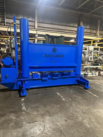 Used 84" WIDE BLACK CLAWSON HYDRAULIC PAPER ROLL SPLITTER 72" DIAMETER - PENDING JF