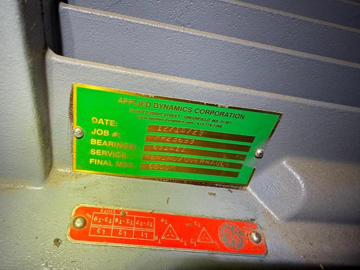 Used GE 200 HP 575V SEVERE DUTY MOTOR OVERHAULED/REWIND 2023