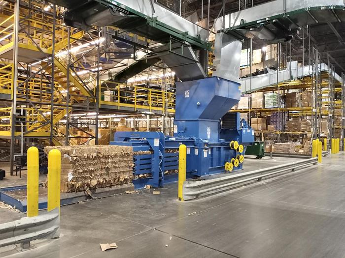 Used BALEMASTER MODEL EO-1760 HORIZONTAL AUTOTIE BALER 8" CYLINDER