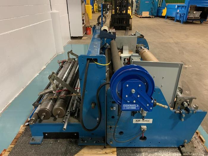 Used 63" DUSENBERY MODEL 835 DUPLEX CANTILEVERED SLITTER REWINDER