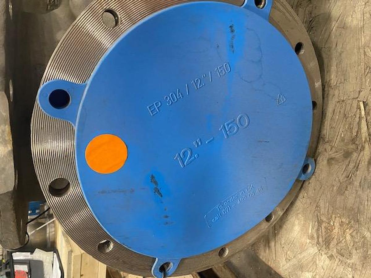 Used DEZURIK 12" STAINLESS STEEL PNEUMATIC VALVE