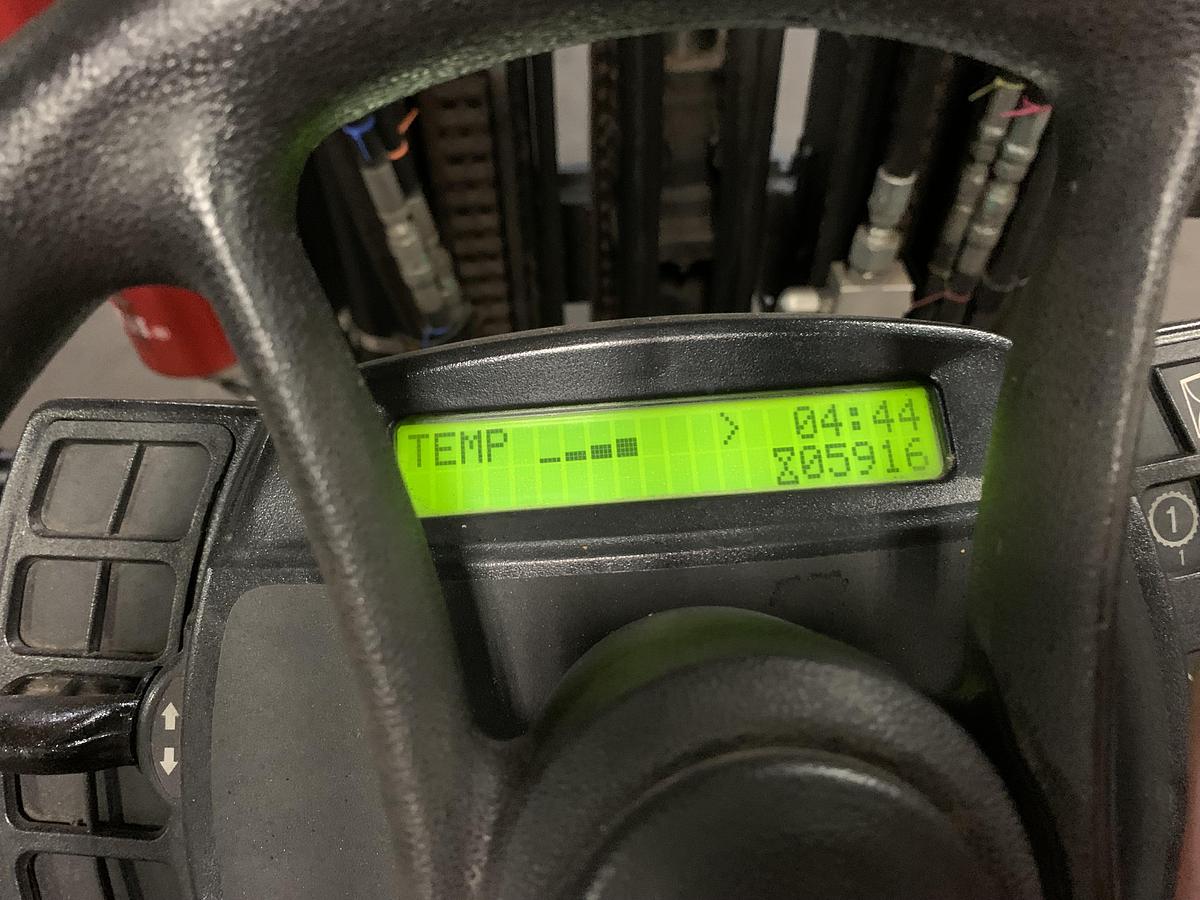 Used 12,000 POUND YALE GLC120VXPRS FORKLIFT TRUCK MANUFACTURED 2021 TALL MAST 221" RAISED