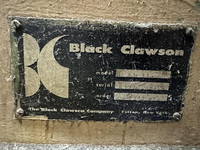 Used 72" WIDE BLACK CLAWSON TURRET REWIND WITH SPLICER 50" DIAMETERS
