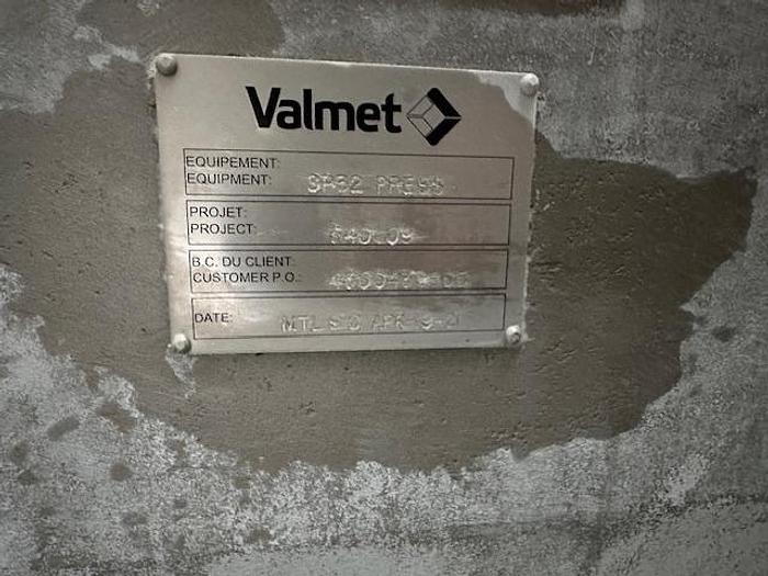 Used THUNE / VALMET MODEL SP-32 MANUFACTURED 2021 SCREW PRESS