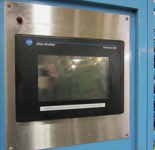 Used 34" WIDE BRAMPTON ENGINEERING DUPLEX TURRET REWIND