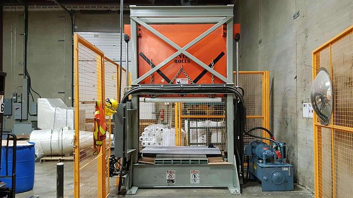 Used James Brinkley 60" wide x 48" OD Roll Splitter