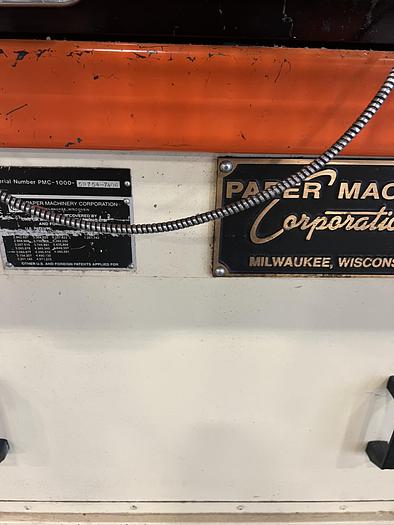 Used PMC PAPER MACHINERY CORPORATION  CUP MACHINE MDL PMC-1000 (LINE #5)
